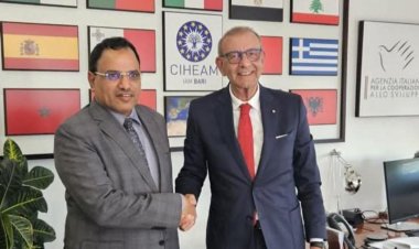 الوزير السقطري يبحث مع المركز الدولي للدراسات الزراعية لمنطقة البحر الأبيض المتوسط التعاون المشترك