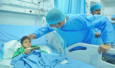 الأمين العام لمحلي حضرموت يدشن المرحلة الثانية من مشروع القلب للأطفال بمركز نبض الحياة بالمكلا