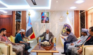 الكثيري يستقبل عددًا من مشايخ وأعيان محافظة الضالع