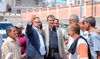 لملس والشعبي يضعان حجر الأساس لبناء المجمع الحكومي للسلطة المحلية بعدن