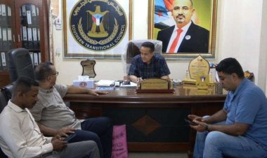 رئيس تنفيذية انتقالي لحج يلتقي أمين عام نقابة المهندسين الجنوبيين