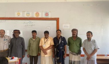 تنفيذية انتقالي حات تلتقي إدارة المركز الامتحاني وتشيد بجهود مكتب التربية في المديرية