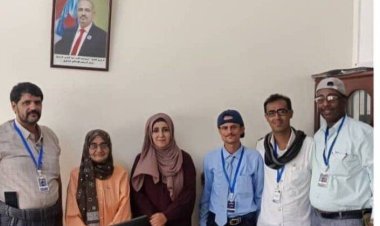 رئيس قسم الإعلام في الجمعية الوطنية تلتقي فريق من المنتدى الجنوبي للإعلام الجنوبي (صوت الشعب) قيد التأسيس