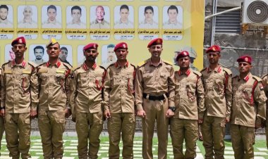 العميد أوسان العنشلي يُكرم خريجي اللواء الأول حماية رئاسية من الكلية الحربية بالعاصمة عدن