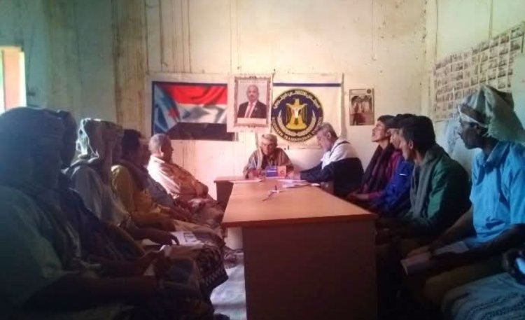 القيادة المحلية لانتقالي الوضيع تعقد اجتماعها الموسع للفصل الأول من العام الجاري