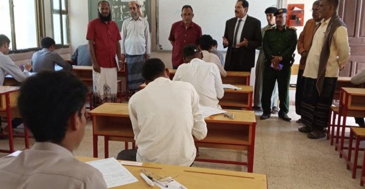 مدير عام ساه يدشن إمتحانات الثانوية العامة للعام الدراسي 2024-2025م