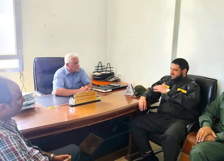 مدير أمن لحج العميد ناصر الشوحطي يزور رئيس نيابة الاستئناف القاضي عبدالحميد بن جحزر لتعزيز التنسيق المشترك