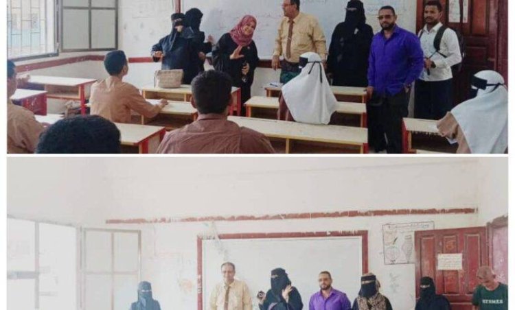 دائرة التعليم بالأمانة العامة تدشن الامتحانات الوزراية في ثانويات العاصمة عدن