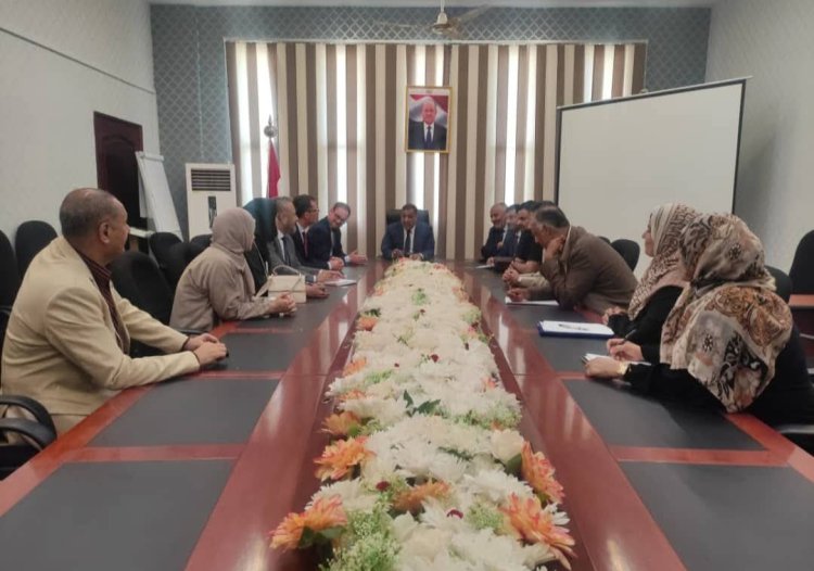 وزير العدل يبحث مع وفد الصليب الأحمر و مؤسسة فريدريش إيبرت تعزيز التعاون المشترك