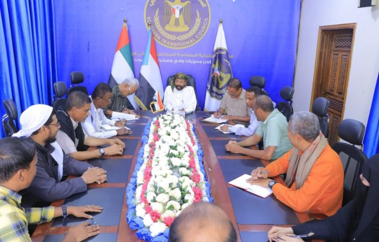 تنفيذية انتقالي وادي وصحراء حضرموت تناقش التحديات الأمنية والخدمية التي تواجه المواطنين