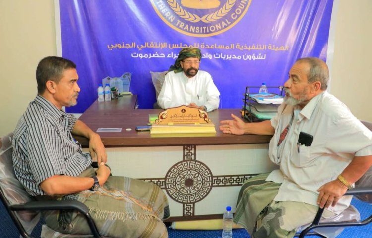 انتقالي وادي وصحراء حضرموت يبحث سبل دعم الاتحاد التعاوني الزراعي الجنوبي