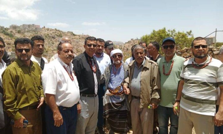 لحج... بعثة تزور يافع للاطلاع على مشروع مركز صحي بمنطقة “بين المحاور”