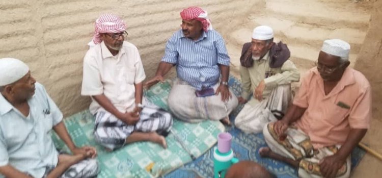 رئيس تنفيذية انتقالي تريم يزور عددًا من الشخصيات الاجتماعية والمناضلين بالمديرية .