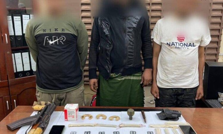 مكافحة المخدرات بقوات الحزام الأمني تضبط متهمين بحوزتهم مخدرات ومتفجرات بخور مكسر