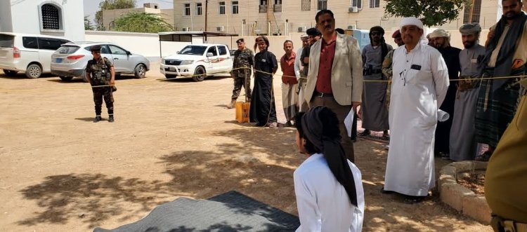شرطة حضرموت الوادي والصحراء والنيابة العامة تنفذان حكم قصاص بالاعدام في المحكوم عليه ناصر علي ناصر الكلدي