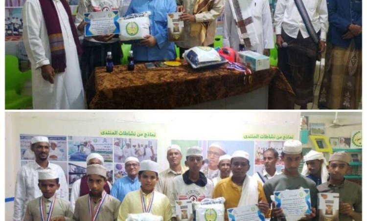 منتدى أحور يكرم الفائزين والمشاركين في دوري تنس الطاولة لطلاب حلقات المساجد