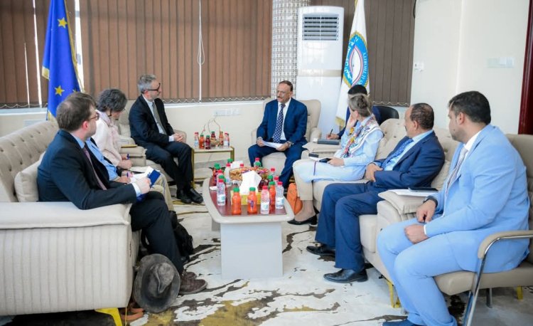 وزير النقل يبحث مع بعثة سفراء الاتحاد الأوروبي اوجه التعاون المشترك بمجال دعم قطاعات النقل