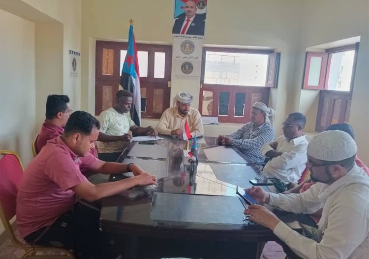 تنفيذية انتقالي الشحر تعقد اجتماعها الدوري لشهر مايو وتناقش قضايا المديرية