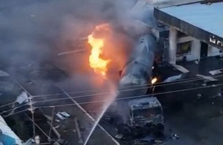 انفجار قوي في محطة وقود في كازاخستان