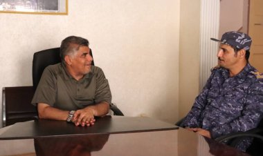 العميد المنهالي يلتقي مدير أمن مديرية حجر لبحث الوضع الأمني في المديرية