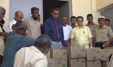 بدعم من الرئيس الزُبيدي.. انتقالي لحج يدشن توزيع المحاليل الوريدية لمواجهة تفشي الحميات والأوبئة بالمحافظة