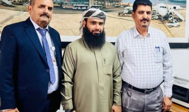 الجعدني يبحث جهود مكافحة تهريب المخدرات بمطار عدن