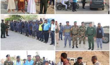 العقيد العوبثاني يتفقد تنفيذ الخطة الأمنية لعيد الأضحى في غيل باوزير