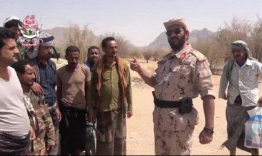 قيادات ألوية العمالقة تزور المرابطين في الجبهات خلال العيد