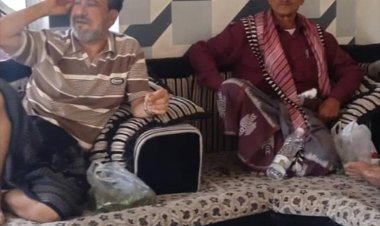 الامين العام لنقابة المحامين الجنوبيين يلتقي بأبناء مديرية رصد في ديوان الأمن العام بيافع