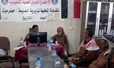 رئيس تنفيذية انتقالي الضليعة يستقبل نظيره من مديرية دهر بشبوة لبحث أوجه التعاون المشترك