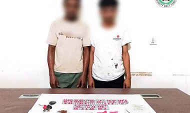 قوات الحزام الأمني بالعاصمة عدن تضبط شخصين بتهمة ترويج المخدرات