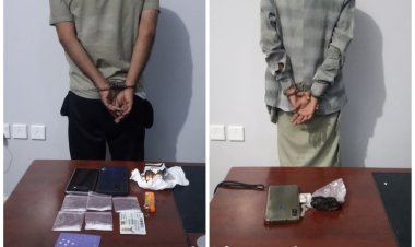 ضمن الإنجازات الأمنية المتتالية" شرطة شبوة تضبط شخصين من مروجي مادة الحشيش والشبو المخدرين.