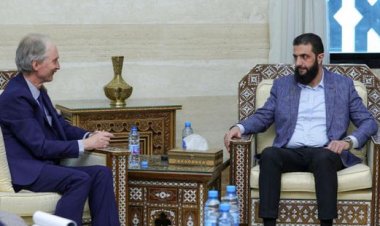 الشرع يلتقي المبعوث الأممي لسوريا غير بيدرسون