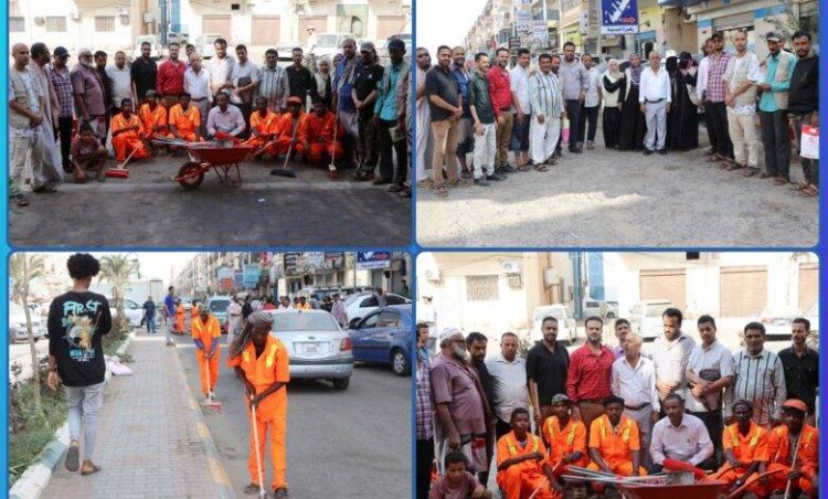 صندوق النظافة في البريقة ينفذ حملة نظافة واسعة بمدينة إنماء