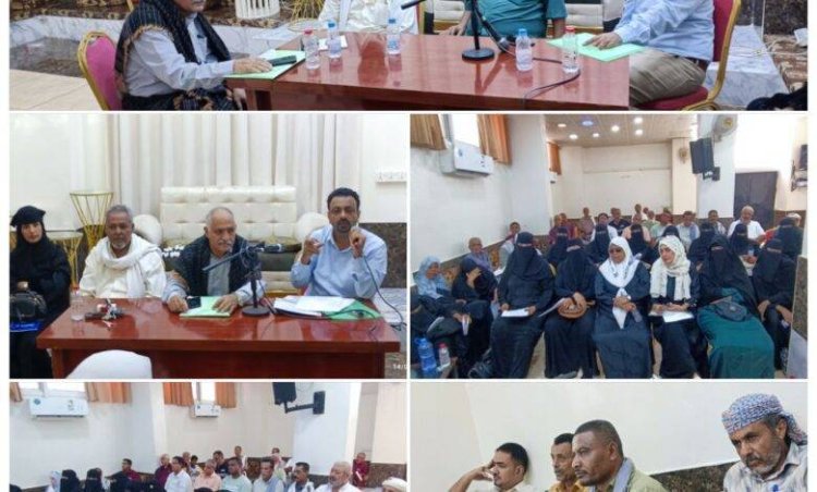لمديريتي المعلا والتواهي.. اللجان المجتمعية بالعاصمة عدن تنظم لقاء جمع رؤساء الأحياء السكنية ومؤسسة بلومن للبحوث والاستثمار.