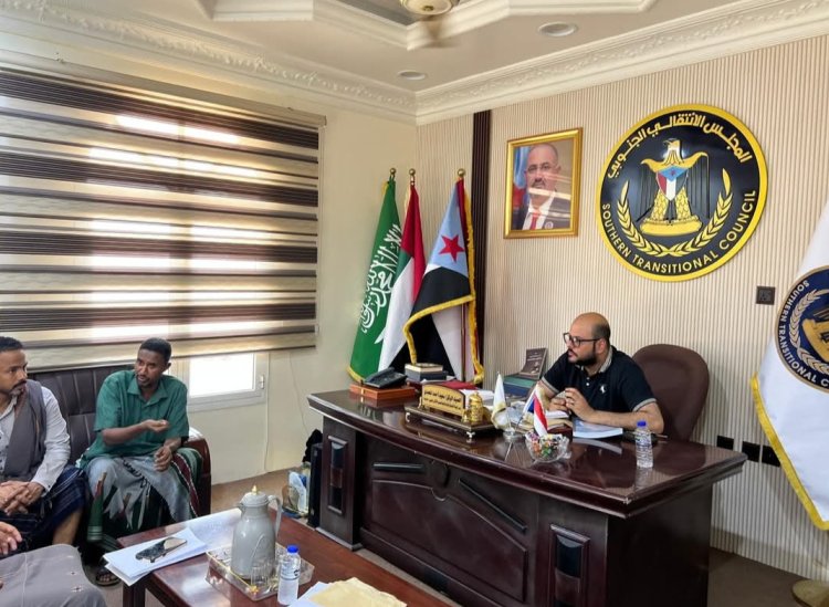 نائب رئيس تنفيذية انتقالي حضرموت يلتقي رئيس اللجنة التحضيرية لنقابة المهندسين الجنوبيين بساحل حضرموت