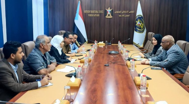 المجلس الانتقالي الجنوبي يبحث مع مكتب الأوتشا التدخلات الإنسانية العاجلة لنازحي قرية قرين بالمسيمير