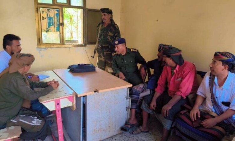 انتقالي أحور يطّلع على أوضاع إدارة الأمن والسجن المركزي بالمديرية