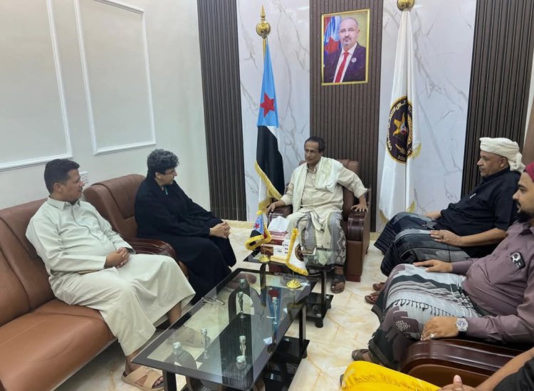 رئيس تنفيذية انتقالي المهرة يستقبل الباحثة السويسرية الدكتورة إلهام مانع .