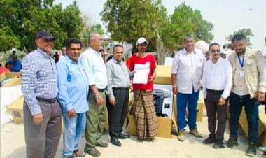 هيئة مصائد خليج عدن تدشن توزيع عدد 125 محرك ومعدات اصطياد متكاملة للمستفيدين