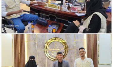 نقيب المهندسين بمحافظة حضرموت يلتقي المدير التنفيذي لمنظمة اثر بمكتب النقابة بالمكلا