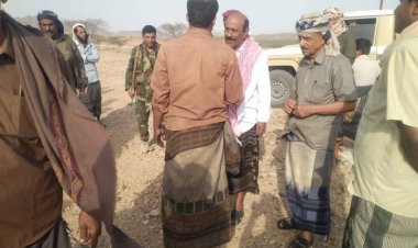 رئيس تنفيذية انتقالي شبوة يشارك في تشييع جثمان المناضل علي محمد عبدالله بن لشرف القميشي