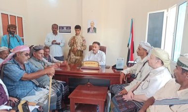 رئيس تنفيذية انتقالي أبين يلتقي مشايخ ووجهاء وأعيان مديرية أحور