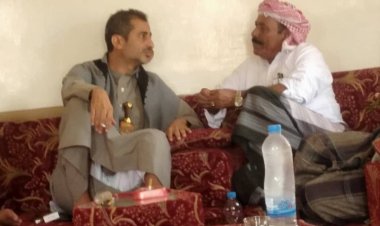 رئيس تنفيذية انتقالي شبوة يؤدي واجب العزاء في وفاة فريد عبدالله أبوبكر بن فريد العولقي