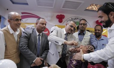 برعاية وزير الصحة ومحافظ حضرموت.. الأمين العام  يدشن الحملة الوطنية الطارئة للتحصين ضد شلل الأطفال في حضرموت.