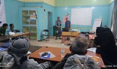 منظمة صناع الحياة تنفذ دورة تدريبية في المجال الإداري لجمعيات مستخدمي المياه بمسيمير لحج