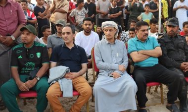 انتقالي حضرموت يدشّن مهرجان البلدة الرياضي 2025 بالمكلا