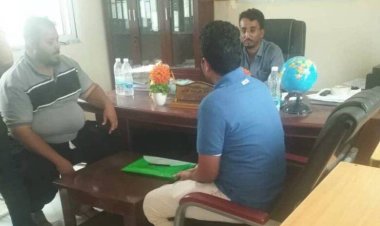 مدير مكتب مأمور الملاح يطلع على برنامج عمل فريق منظمة الإغاثة الدولية لتحسين الوضع الصحي