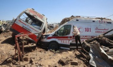 غارة إسرائيلية تستهدف سيارة إسعاف بغزة