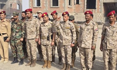 العميد نصر عاطف اليافعي يتفقد جاهزية اللواء السادس دعم وإسناد في محور أبين